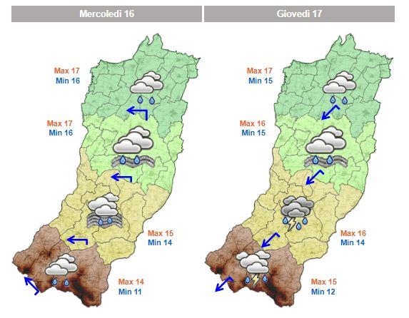 Meteo, in arrivo pioggia e freddo