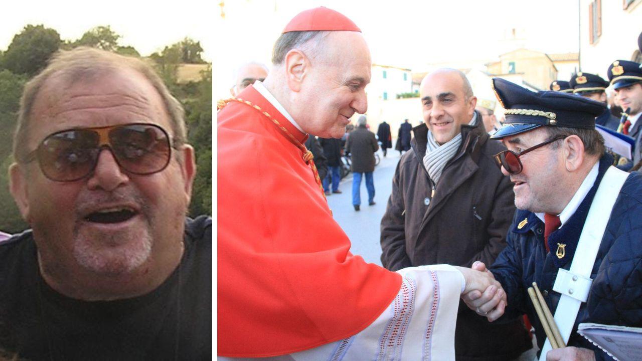 Luigi Orrù e (nelle foto di Enzo Russo) con il cardinale Comastri