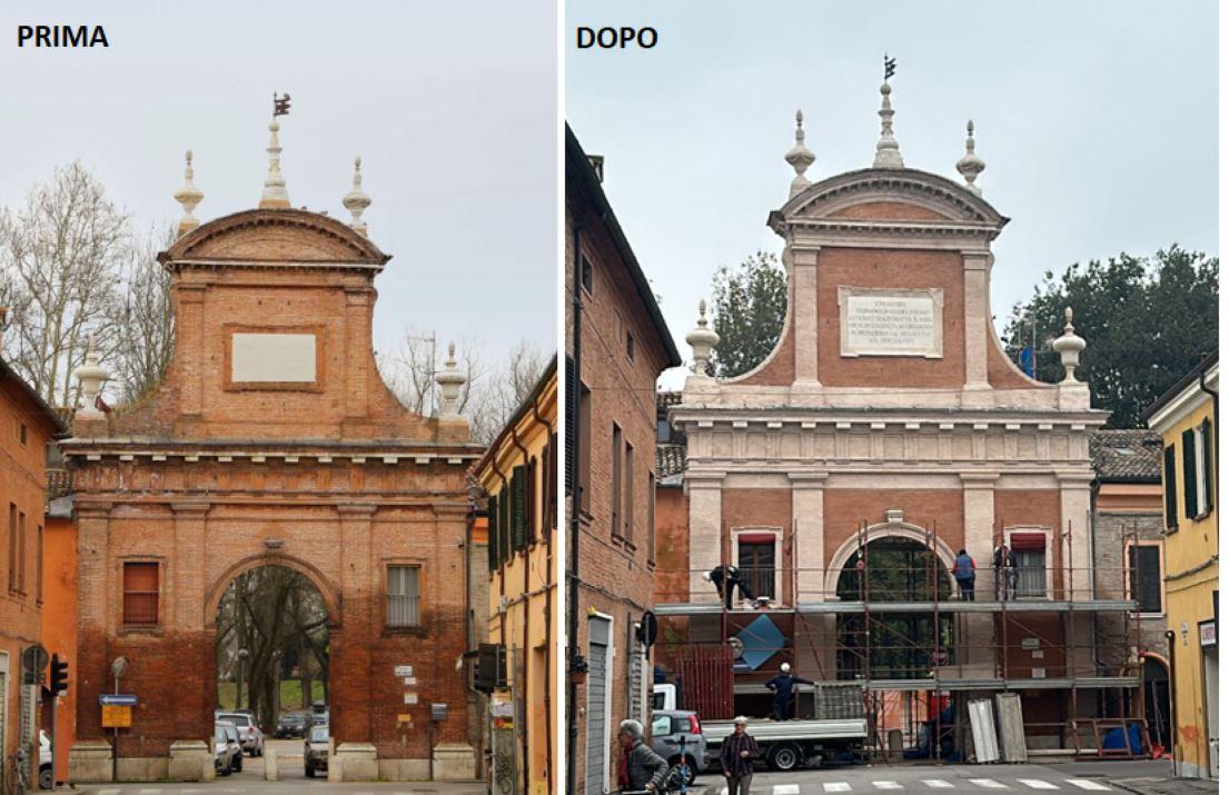 Ferrara, Prospettiva della Ghiara torna a splendere: restauro da 100mila euro