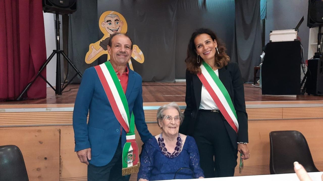 Selargius in festa per la splendida centenaria Letizia Lusso