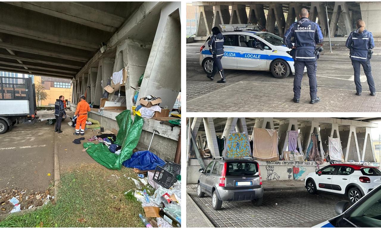 Modena, sgomberata dai senzatetto e ripulita l’area del cavalcavia Cialdini