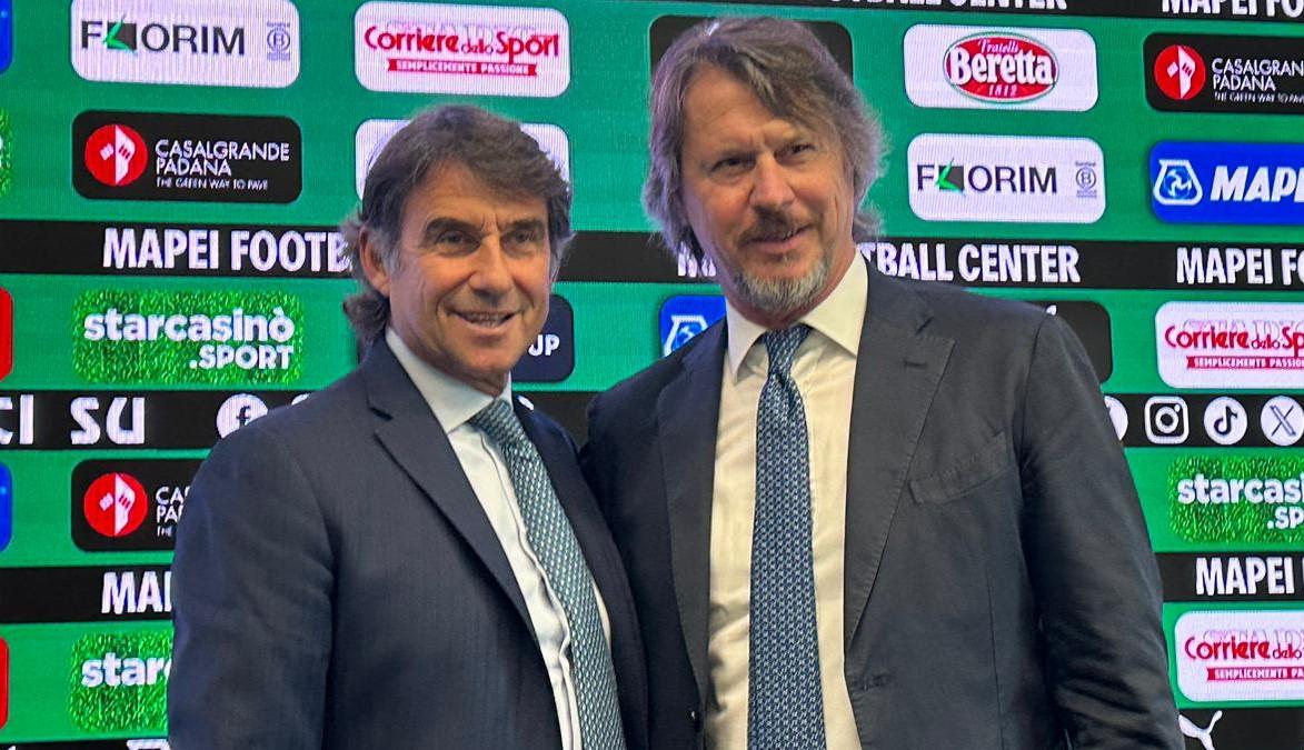 
	L&rsquo;ad Giovanni Carnevali e il direttore sportivo del Sassuolo Francesco Palmieri

