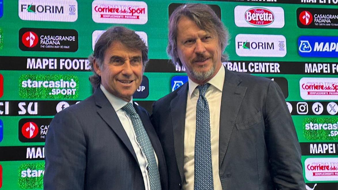 L’ad Giovanni Carnevali e il direttore sportivo del Sassuolo Francesco Palmieri