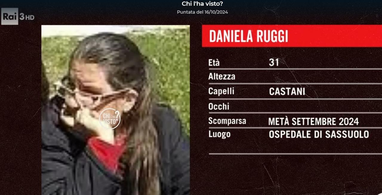 Giallo sulla scomparsa di Daniela Ruggi: l’appello sul programma “Chi l’ha visto”