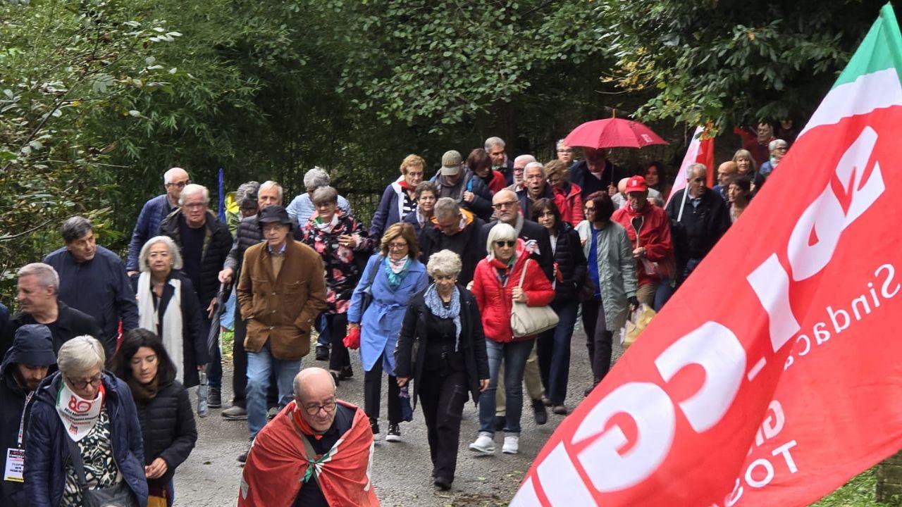 Un momento della commemorazione