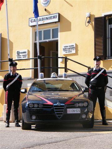 La caserma dei carabinieri di Ghilarza