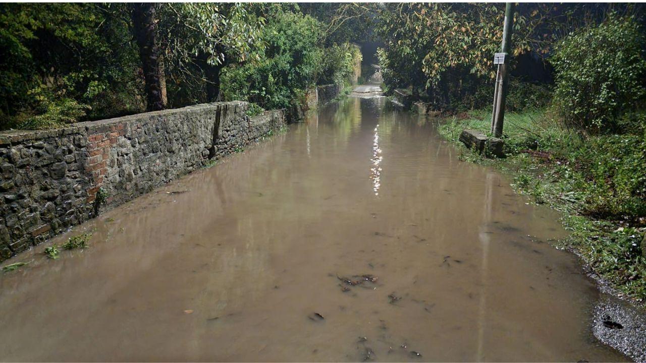 Allagamenti alle porte della città a Siena (Foto Gabriele Ruffoli)