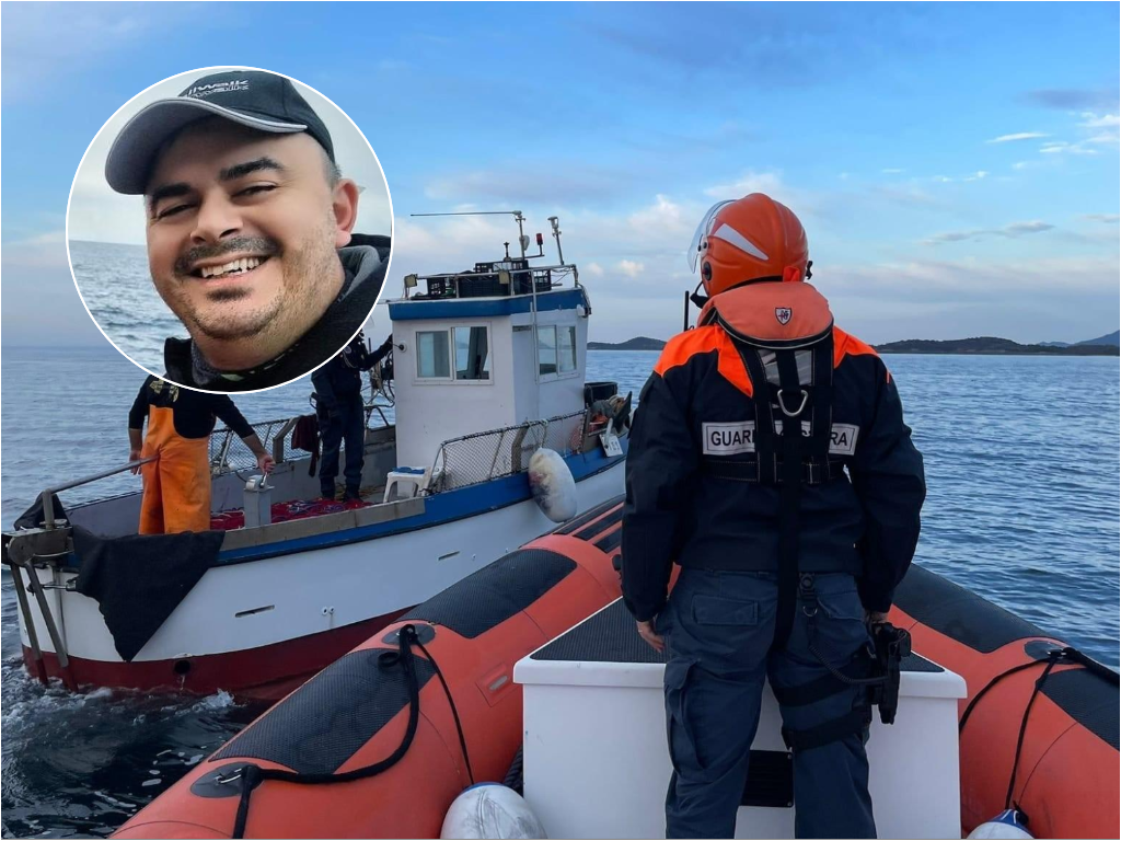 
	Gabriel Montis e la motovedetta della Capitaneria di porto&nbsp;

