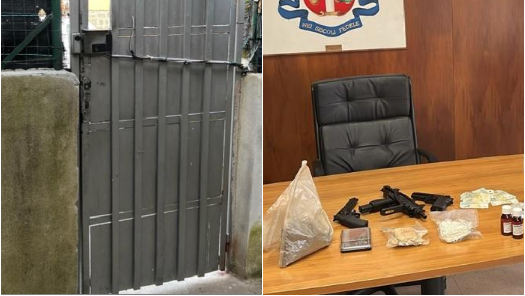 Sassari: cocaina, eroina e armi nell’ex asilo trasformato in centro di spaccio