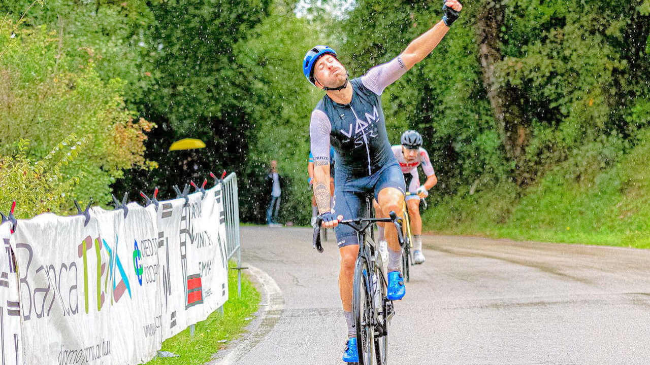 Lucio Margheriti all’arrivo (foto Roberto Malarby)