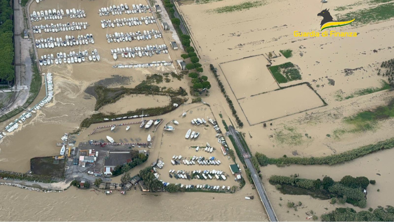 
	La zona di Marina di Cecina finita&nbsp;sott'acqua

