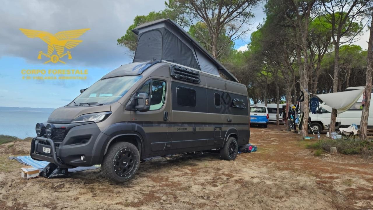 San Giovanni Suergiu, scoperti e multati 27 campeggiatori abusivi