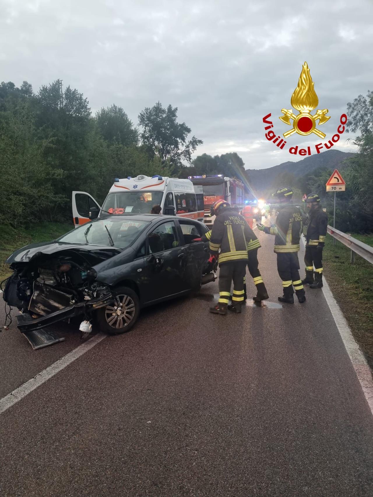 Scontro sull’Orientale sarda, quattro feriti in ospedale