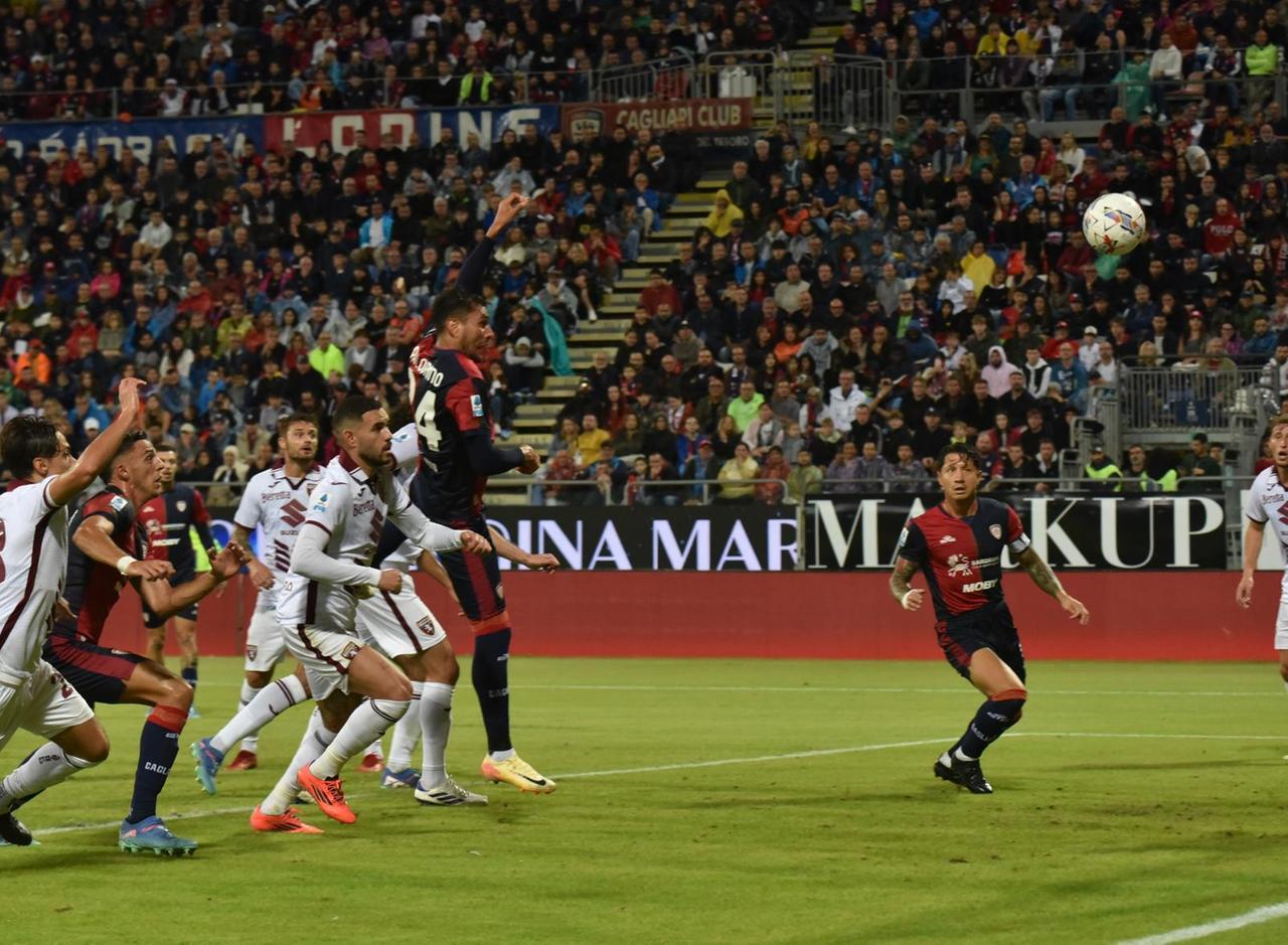 
	Il pareggio di Palomino&nbsp;(foto di Mario Rosas)

