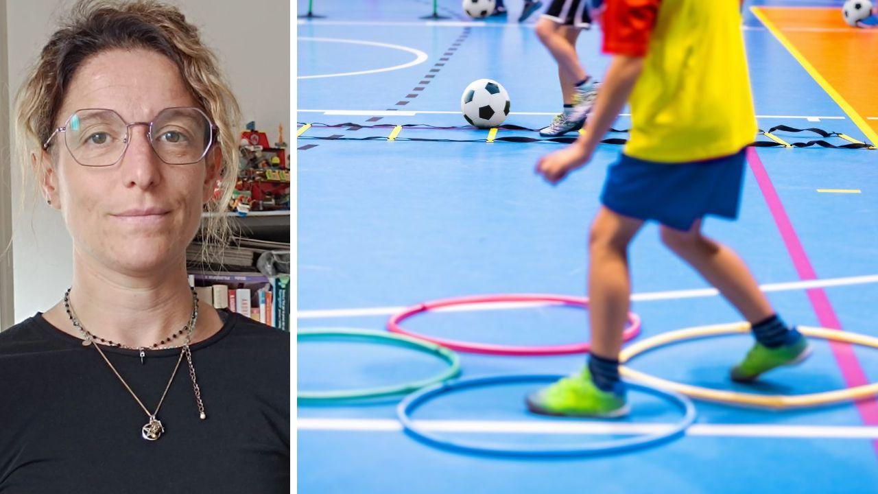 Cecilia Valentini insegna educazione fisica in una scuola a Rosignano