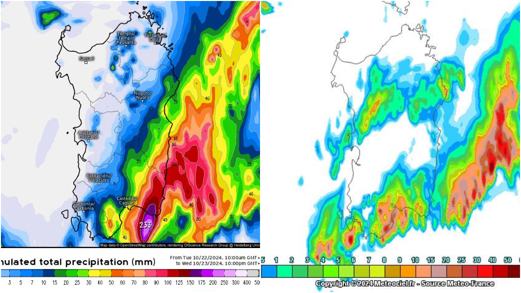 Mezza Sardegna in allerta meteo: ecco la mappa con i temporali previsti