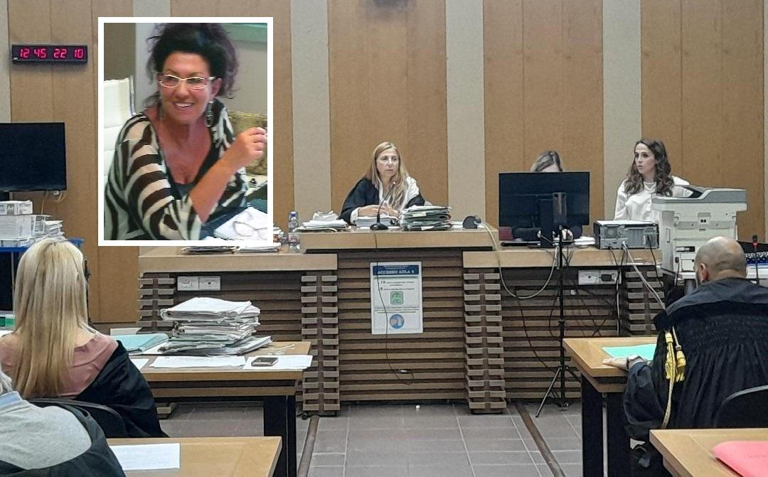 
	L'udienza di ieri in tribunale a Reggio Emilia e, nel riquadro, Graziella Castiglioni

