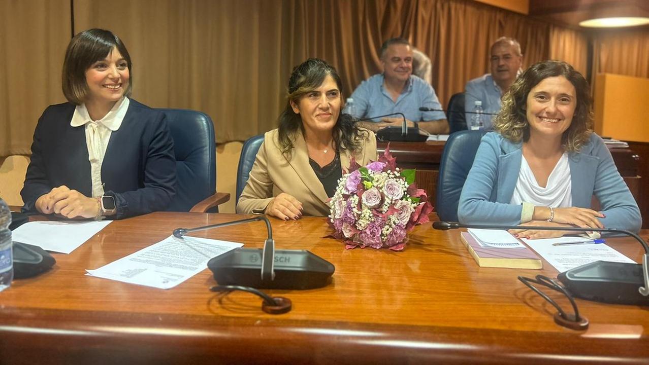 Da sinistra Francesca Marchi, Maria Speranza Perra e Carla Della Volpe