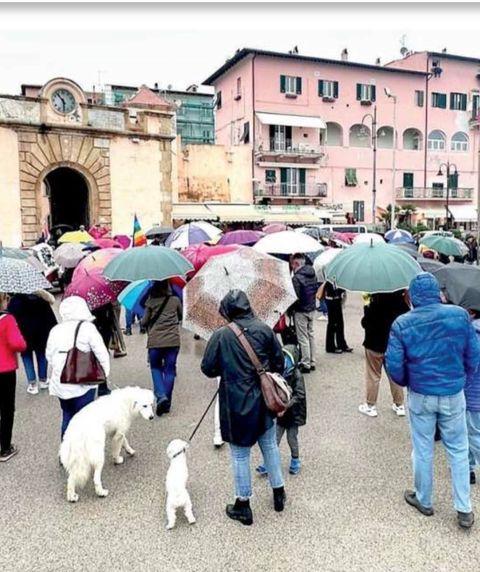
	Manifestazione a Portoferraio anche per l'assenza&nbsp;del canile sull'isola da troppi anni (foto Gi&ograve; DiStefano)&nbsp;

