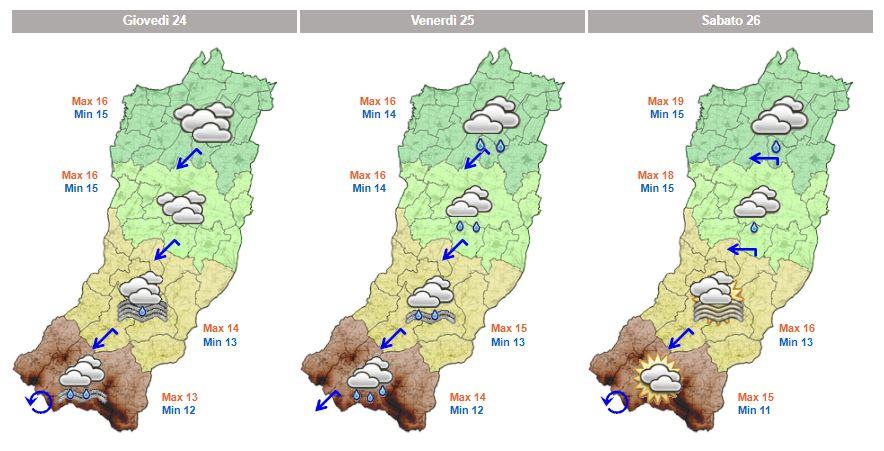 «Le piogge proseguiranno fino a lunedì»