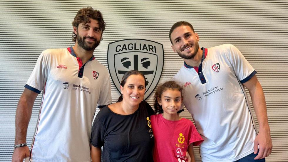 Sebastiano Luperto e Paulo Azzi con Simona e la piccola Asia