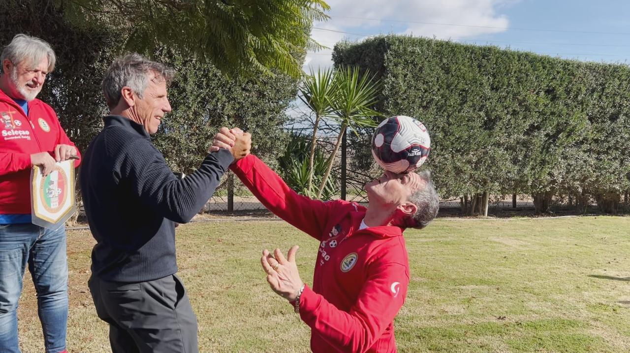 Gianfranco Zola con Fabrizio Maiello 