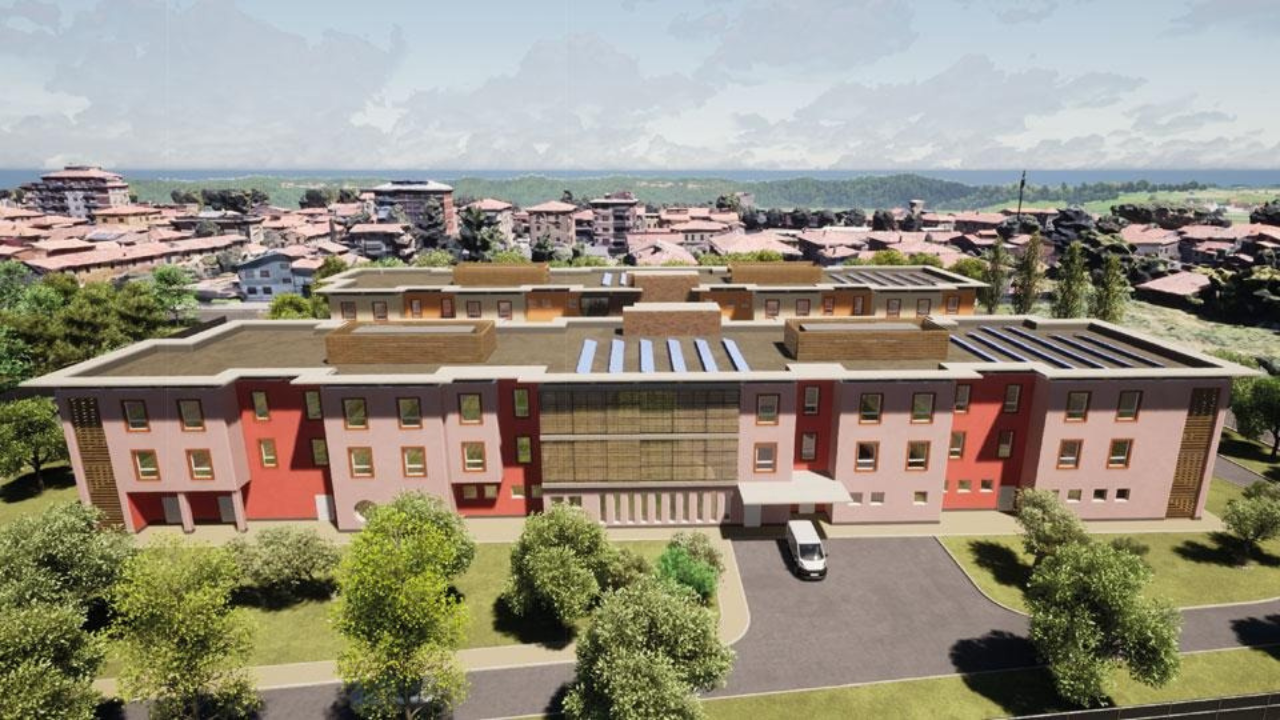 Il rendering della Rsa prevista a Vicofaro