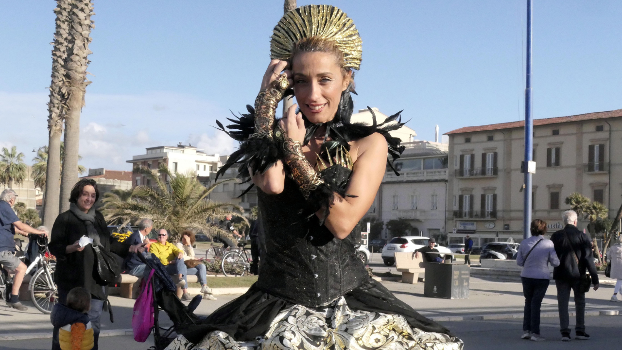 Foto di archivio dei Comics edizione 2023 sul Belvedere delle Maschere a Viareggio