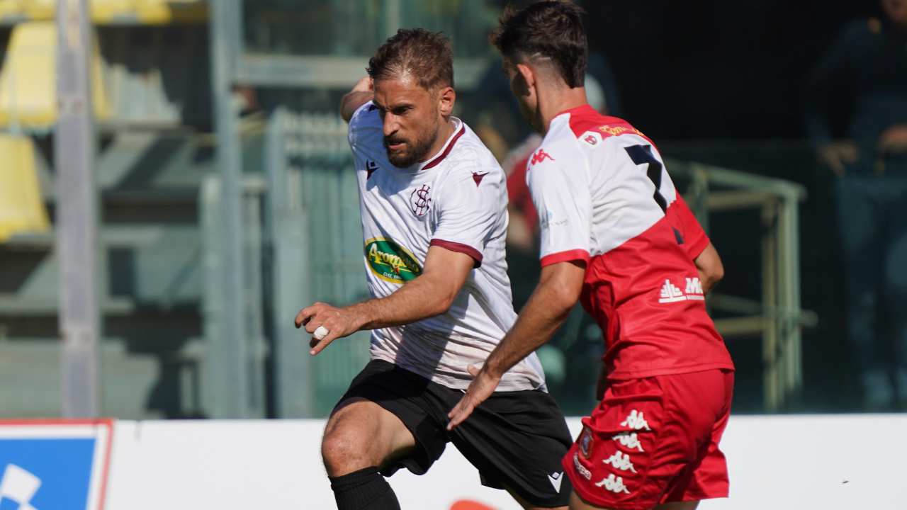 Federico Dionisi nella gara col Grosseto (foto Franco Silvi)