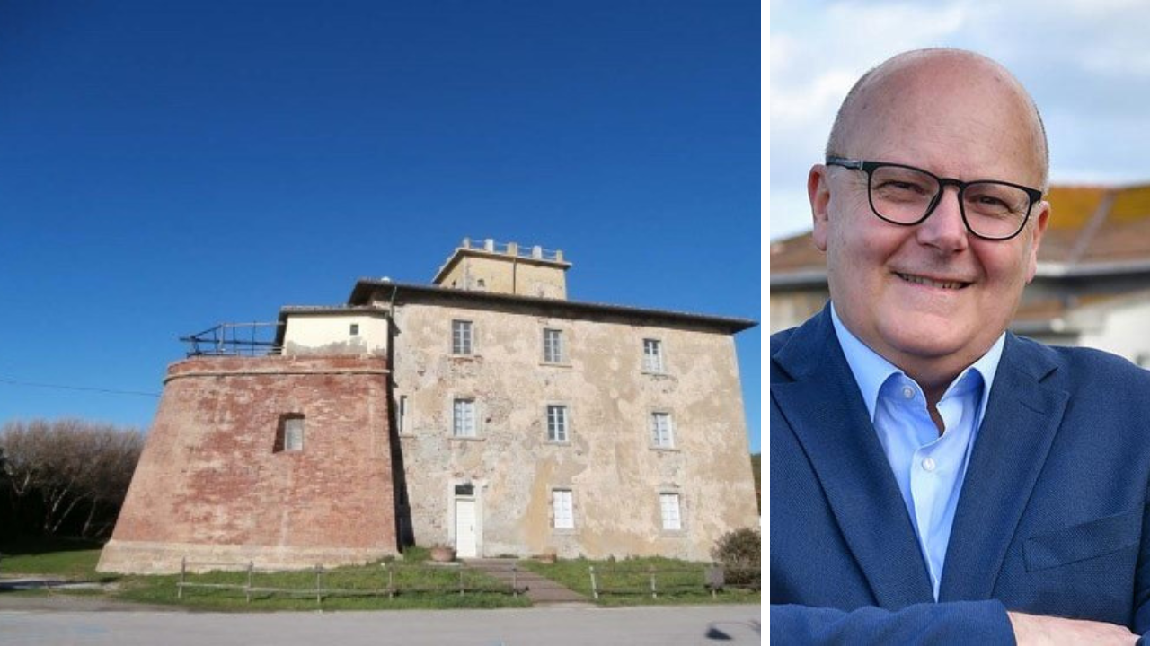 Il Forte Cavalleggeri e il sindaco di Bibbona, Massimo Fedeli