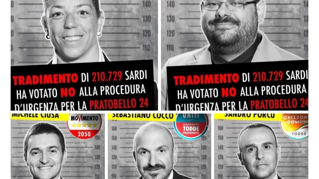 Rinnovabili, foto segnaletiche per cinque consiglieri regionali: «Sono traditori»