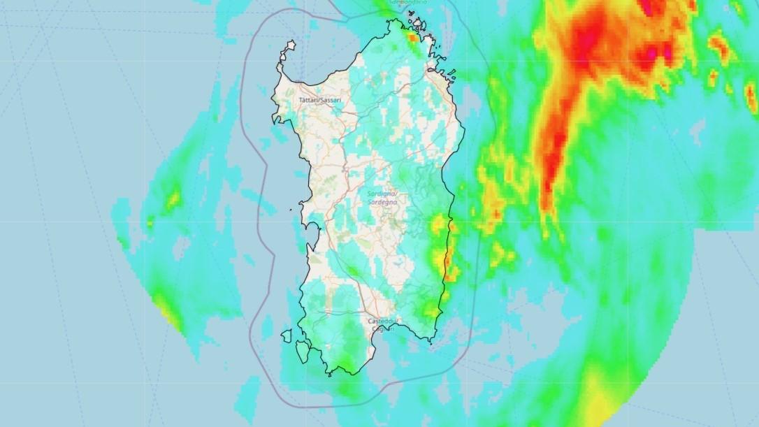 Week-end con temporali sull’isola: la mappa animata del meteo del 26 e 27 ottobre