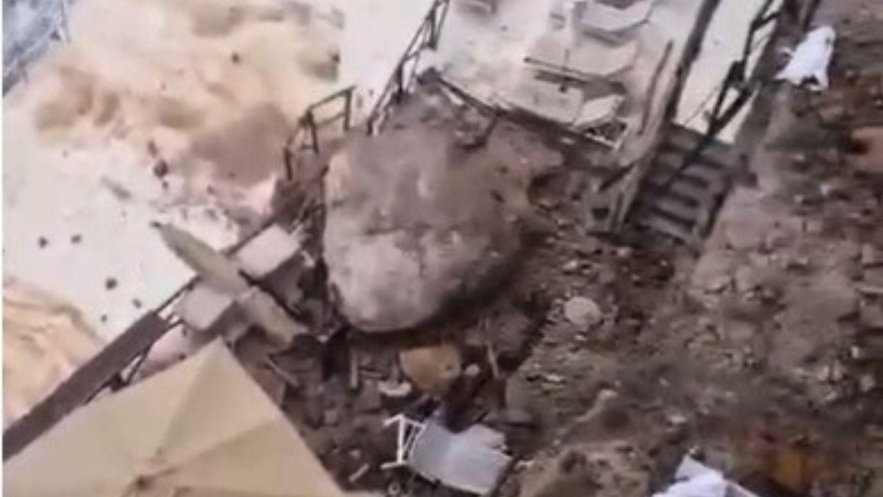 
	Il masso franato sulla terrazza dell'hotel Il Pellicano&nbsp;

