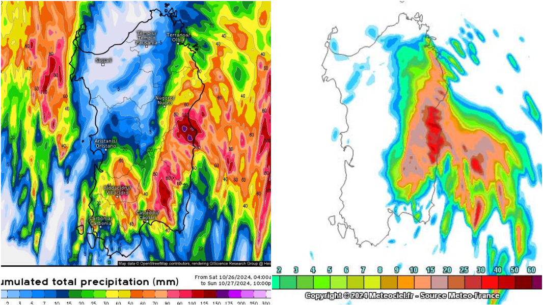 Notte di temporali in Sardegna: la mappa delle zone più colpite