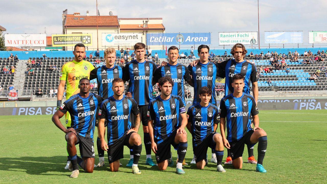 Una delle formazioni schierate dal Pisa in questo primo scorcio del campionato