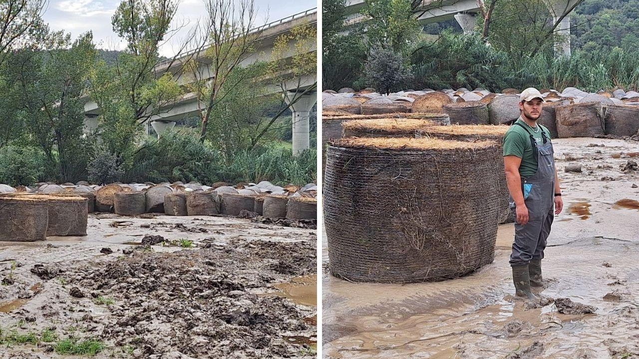 Esondazione del Fine, l’acqua distrugge le rotoballe e gli animali sono senza cibo: «Abbiamo solo dieci giorni...»