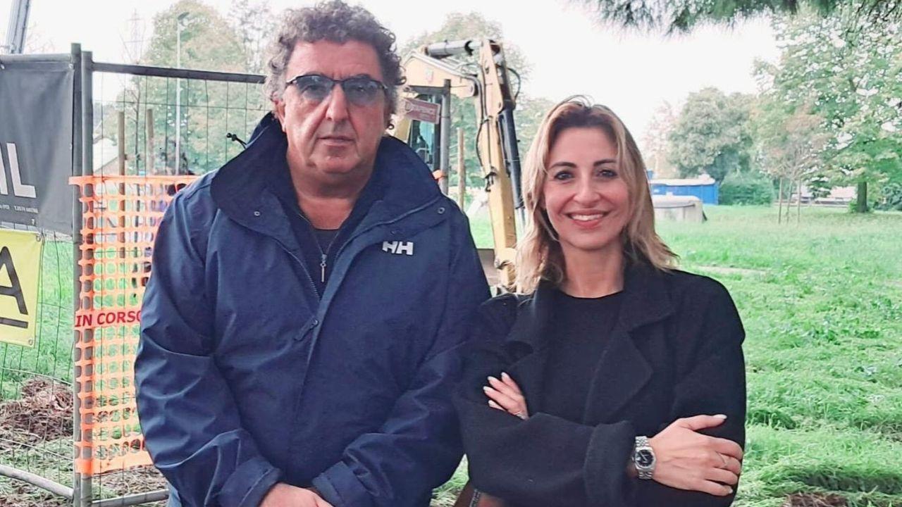 Fabio Reali presidente del Consorzio Progetto Acqua e Daria Orlandi della Co.Edil che fa parte dell’Ati per la realizzazione della fognatura industriale