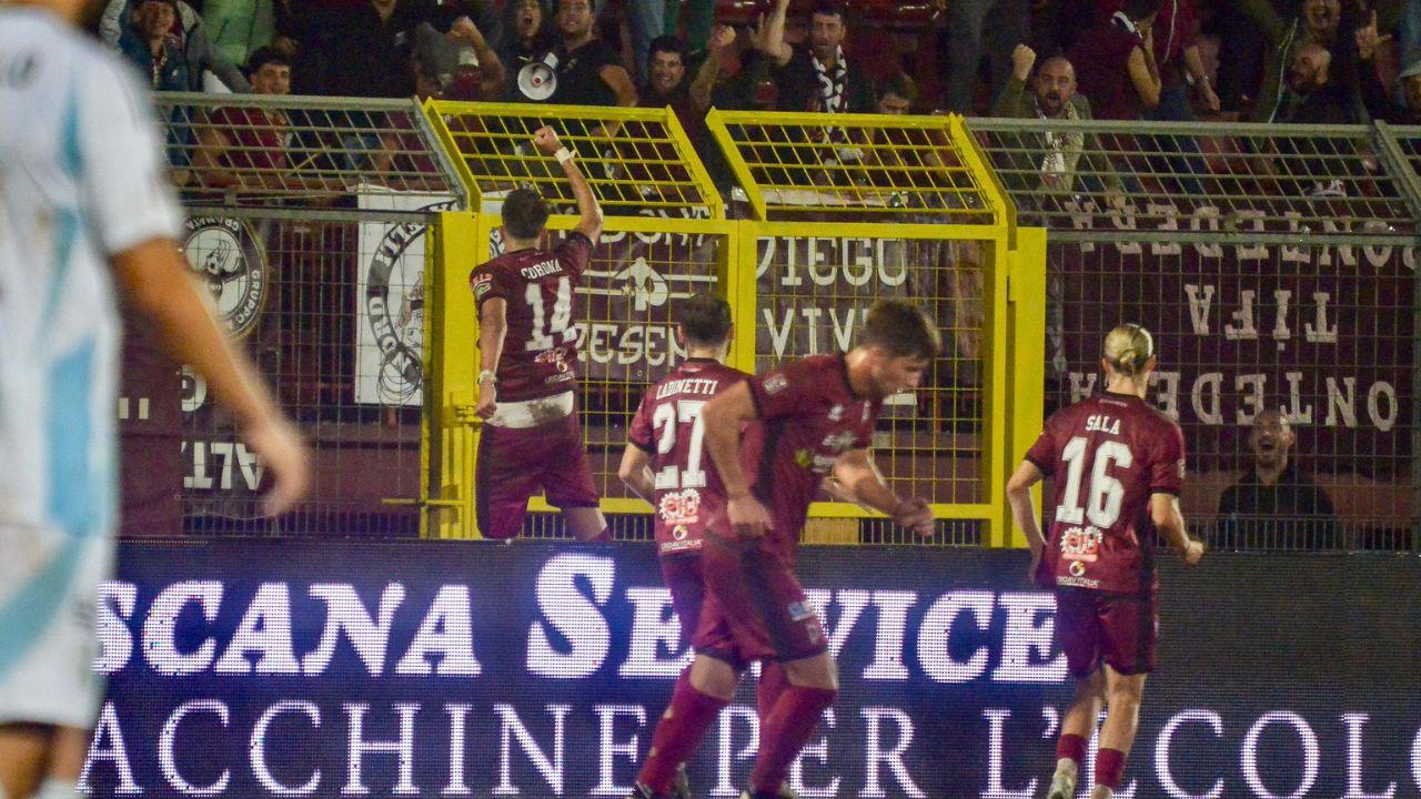 L'esultanza di Corona (Foto F. Silvi)