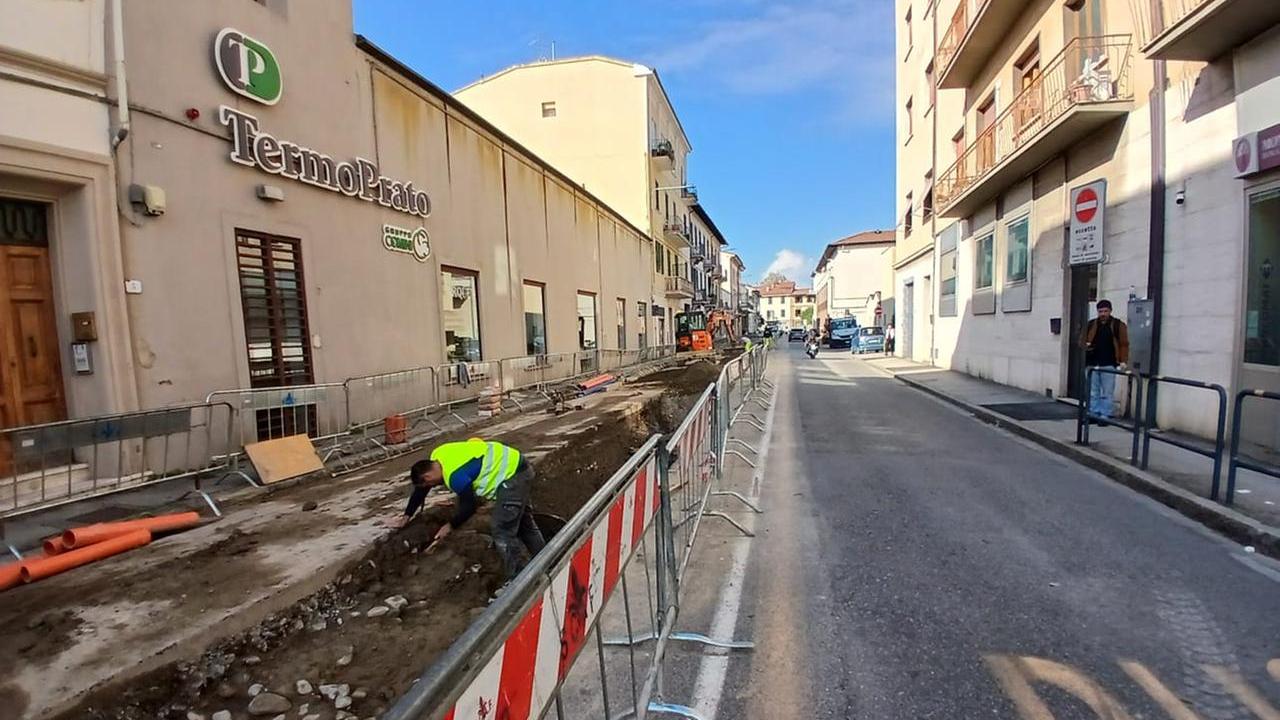 Il cantiere in via Alessandro Bianchi