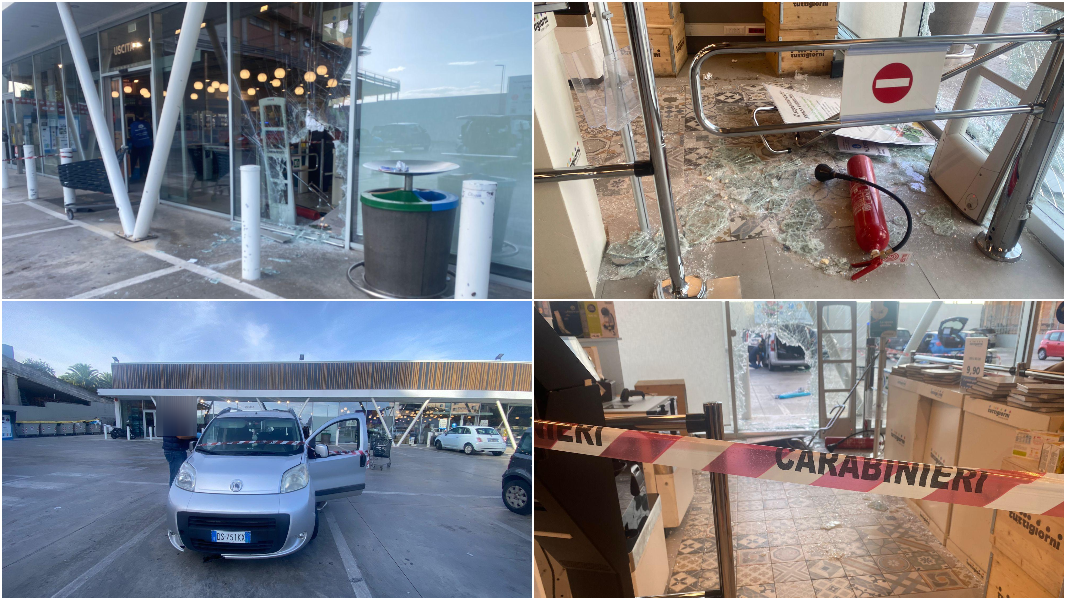 Assalto nella notte al supermercato Tuttigiorni di Sassari