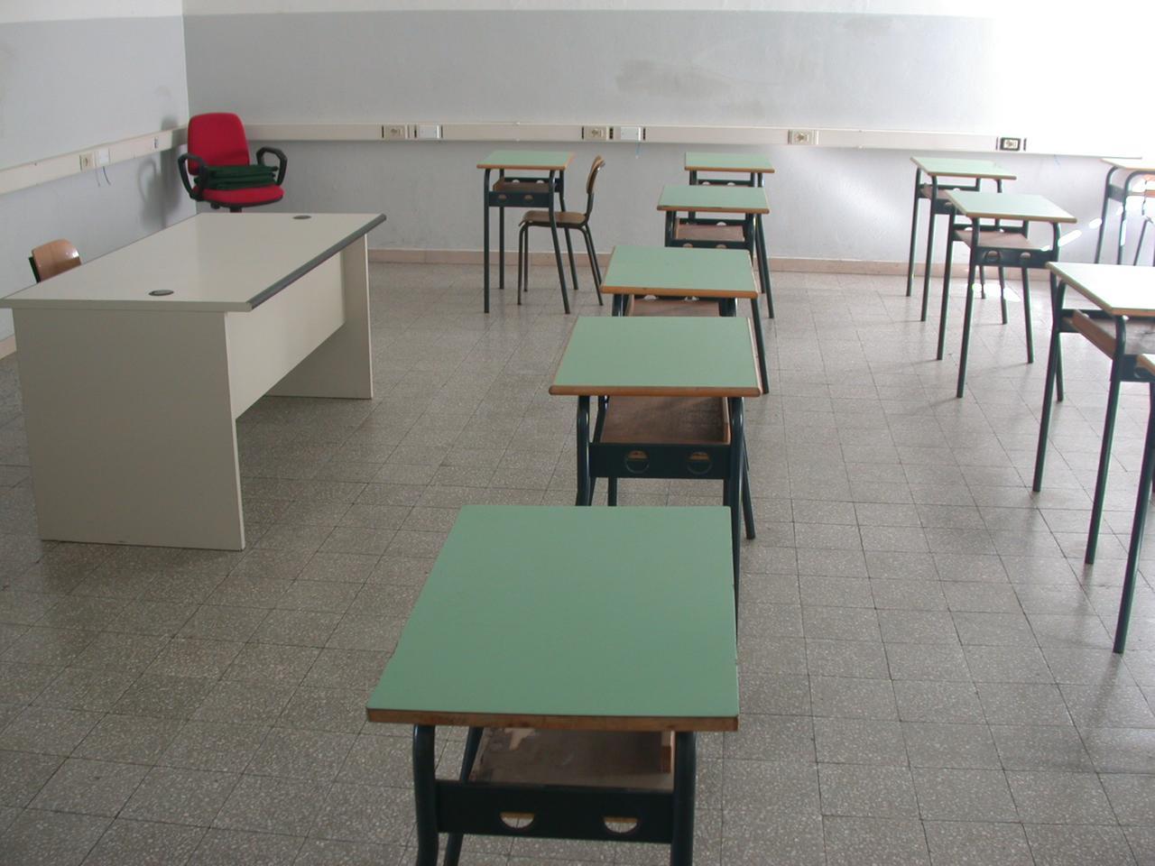 aule vuote negli istituti destinati a ospitare i corsi