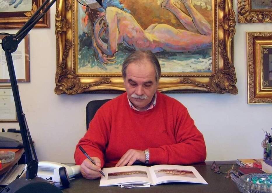 
	Roberto Sabatelli nella sua amata Pinacoteca (foto da Facebook)

