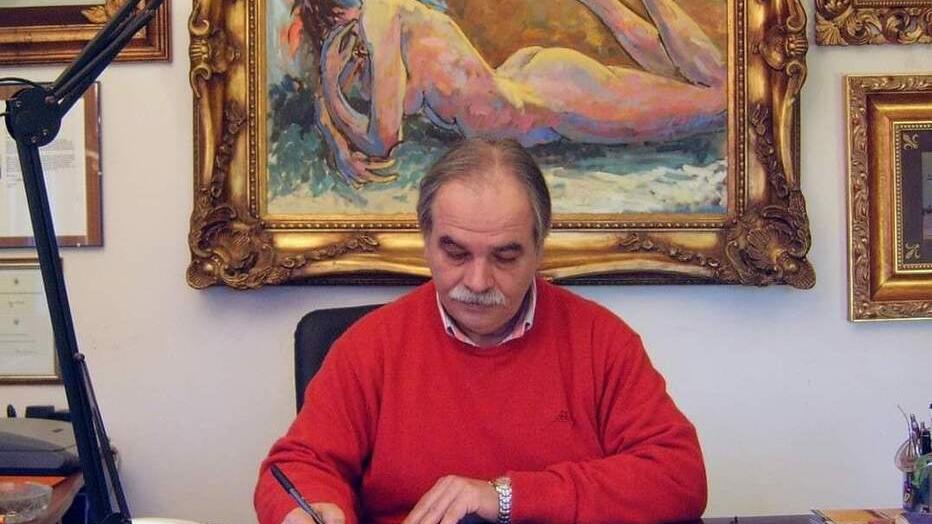 Roberto Sabatelli nella sua amata Pinacoteca (foto da Facebook)