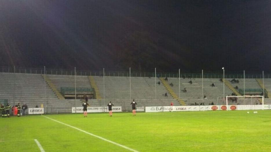 La curva Ovest dove erano diretti alcuni ultras appartenenti al gruppo Qbr<br />
