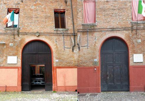 Ferrara, rubato lo stemma di Palazzo della Racchetta