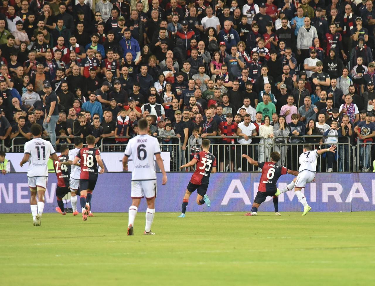 
	Il gol di Orsolini (foto Mario Rosas)

