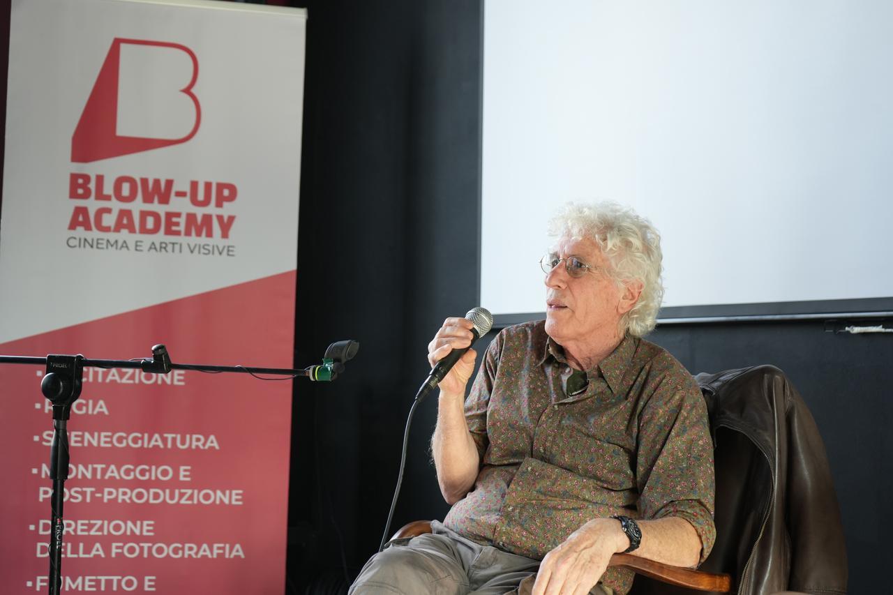 Ninetto Davoli a Ferrara, incontro con gli studenti della Blow-up Academy