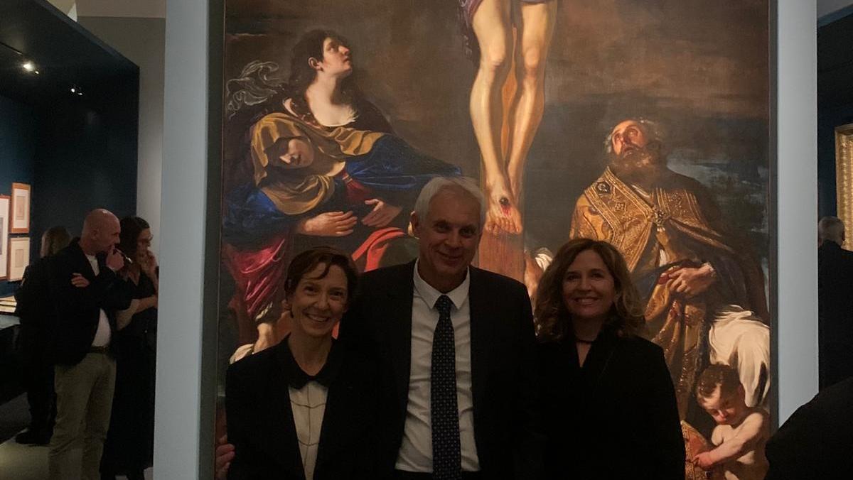 Il sindaco Massari a Roma con Mattarella per la pala del Guercino