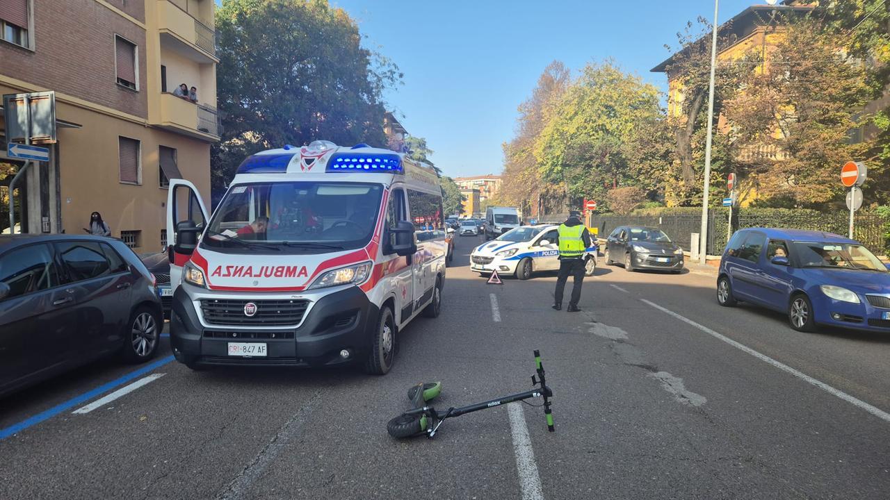 
	Il monopattino su cui viaggiava il trentenne

