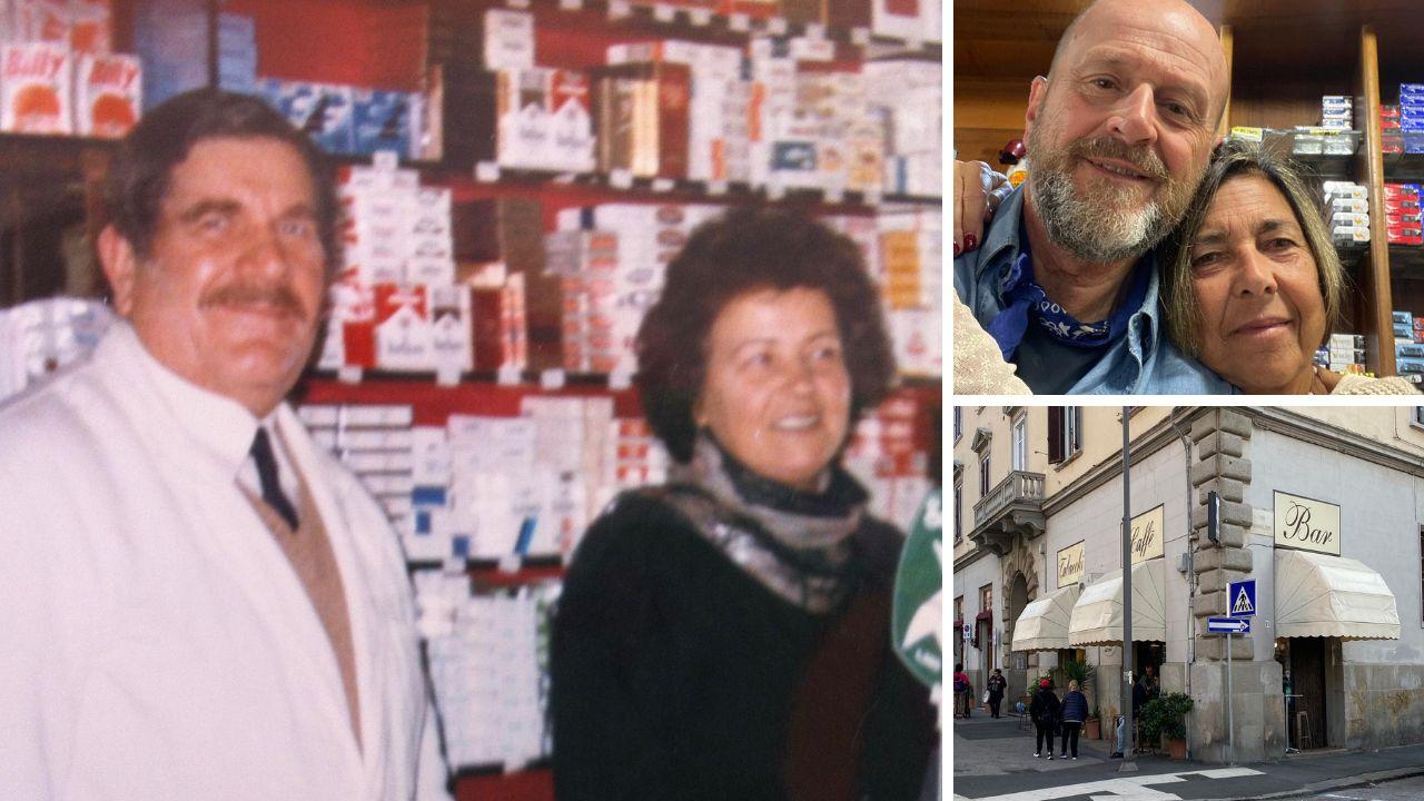 Zorro e Lidia in una foto degli anni Ottanta, Roberto Ghidoni e la moglie Barbara e sotto il locale